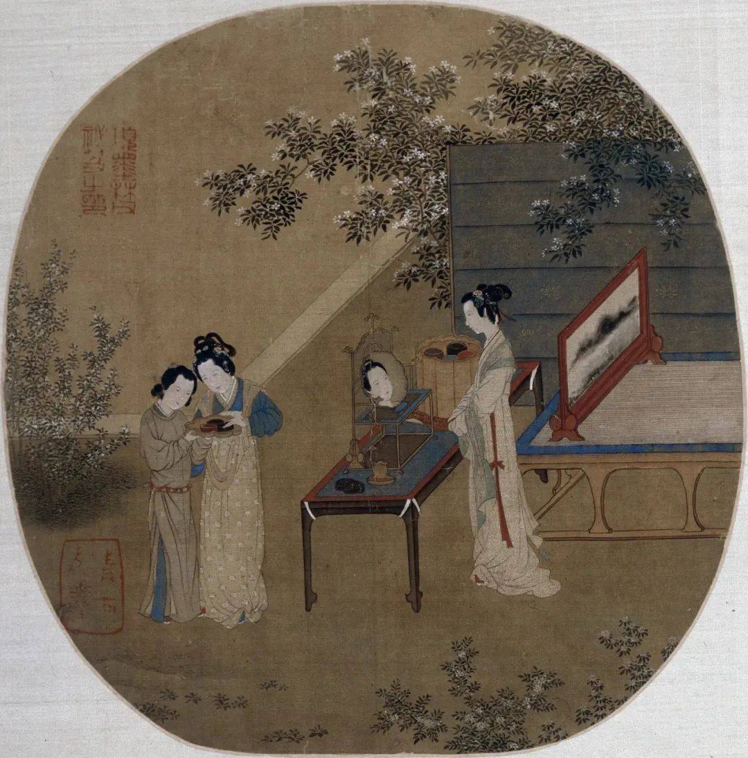【画说宋人茶事·柒】仕女的素雅清淡与日常饮茶_画面_王诜_视觉