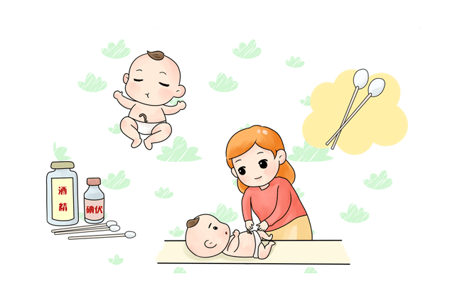 脐部清洁:宝宝的小肚脐经常会有分泌物,分泌物没有及时清理会导致脐窝