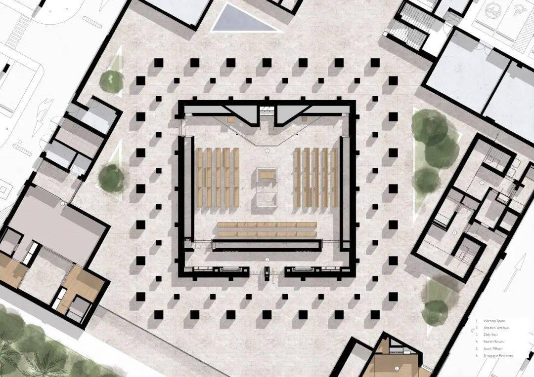 集犹太会堂,基督教堂及伊斯兰清真寺的跨宗教建筑群揭幕_adjaye