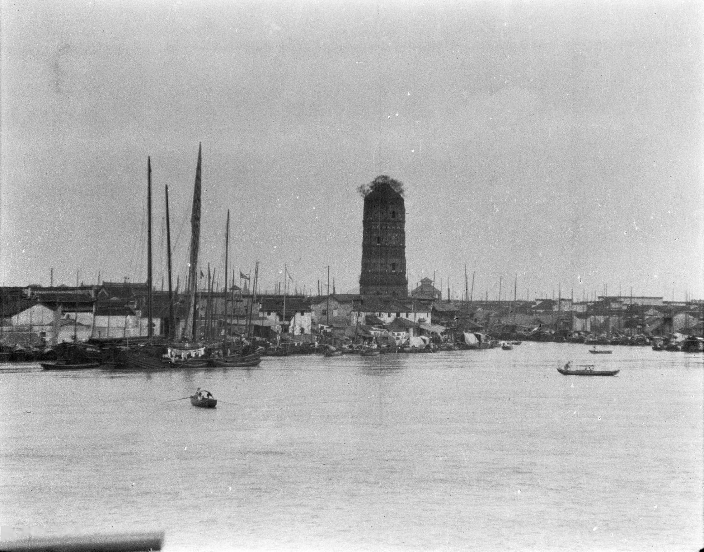 1917年甘博中国行之二:安徽芜湖,安庆的老照片_长江_民国时期_轮船