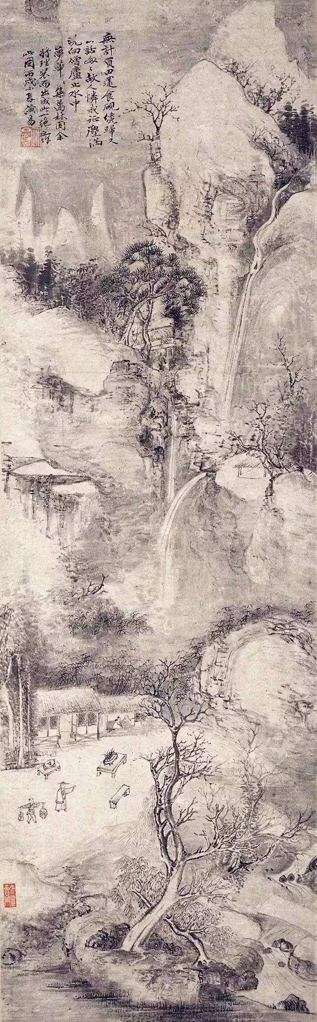 中国書画掛軸　黄山景色 中国書画掛軸 黄山景色