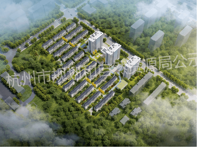 【公示】浙江新世界河上镇地块方案公示，规划3幢14F住宅＋23幢排屋！_项目_数据_杭政储