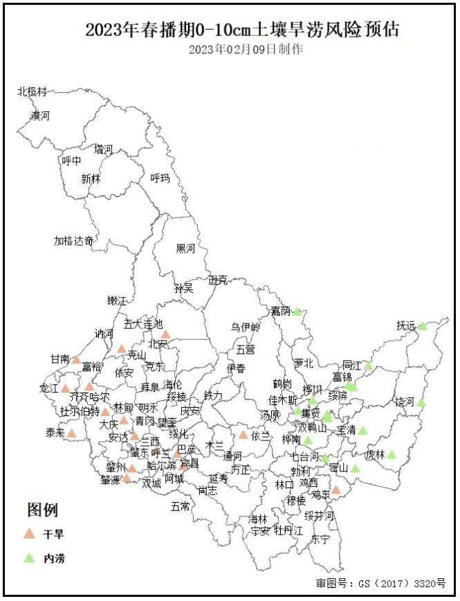 綏化南部,哈爾濱南部,牡丹江南部開始播種時段為4月中旬末至4月下旬