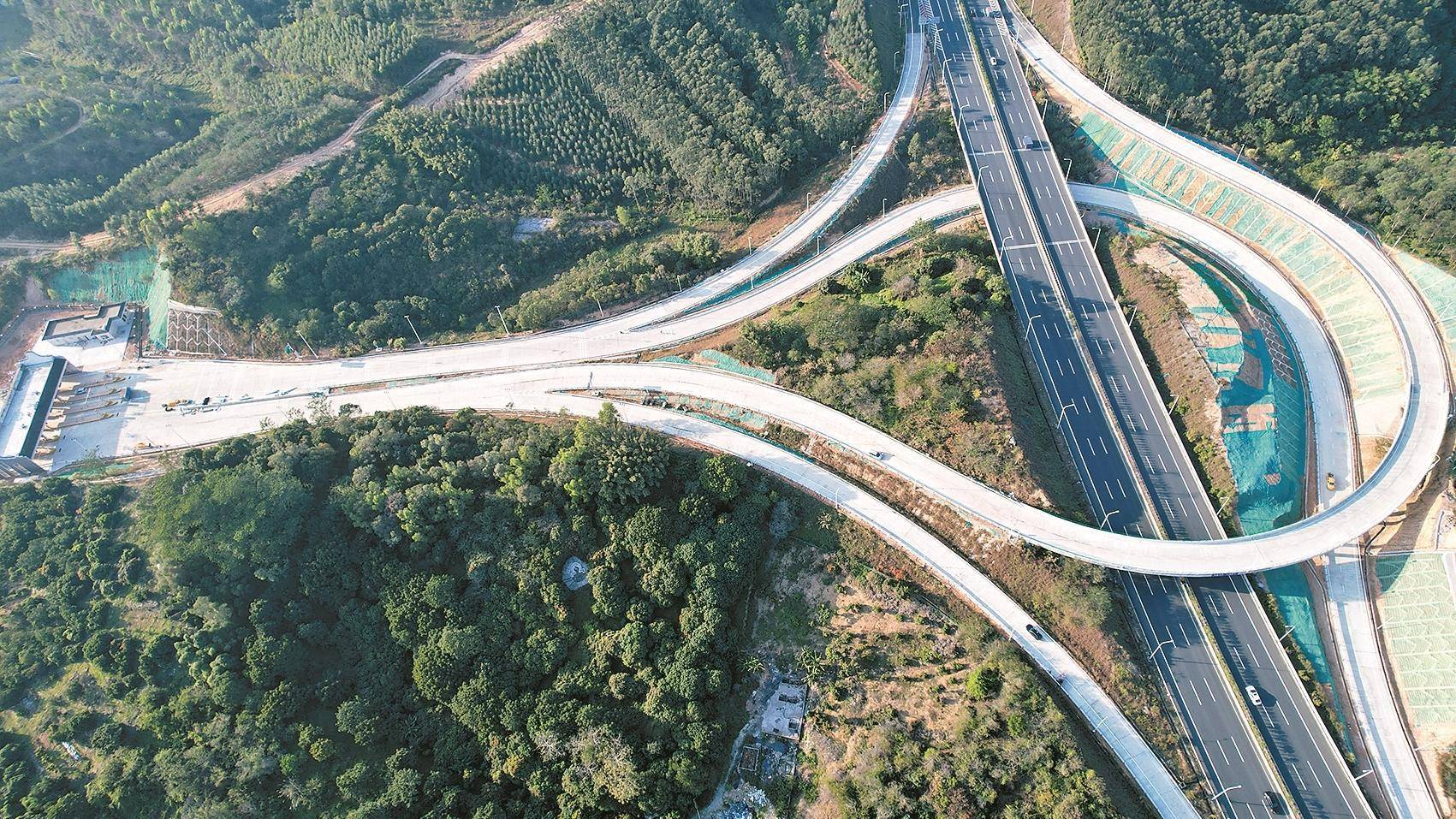 北三环高速秋枫互通通车_从化_广州_建设