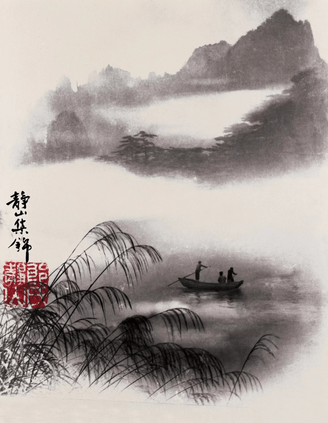 一期一会|片刻平静:《烟波放艇》_摄影_透视_绘画