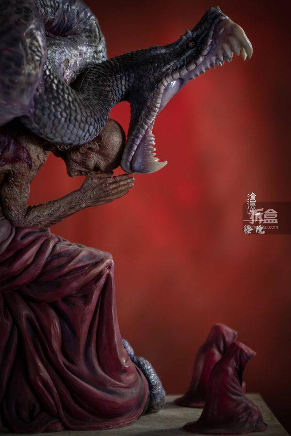 沧溟工作室 原创神话系列 螣隗 克苏鲁雕像gk雕塑摆件_官方_总价_cm