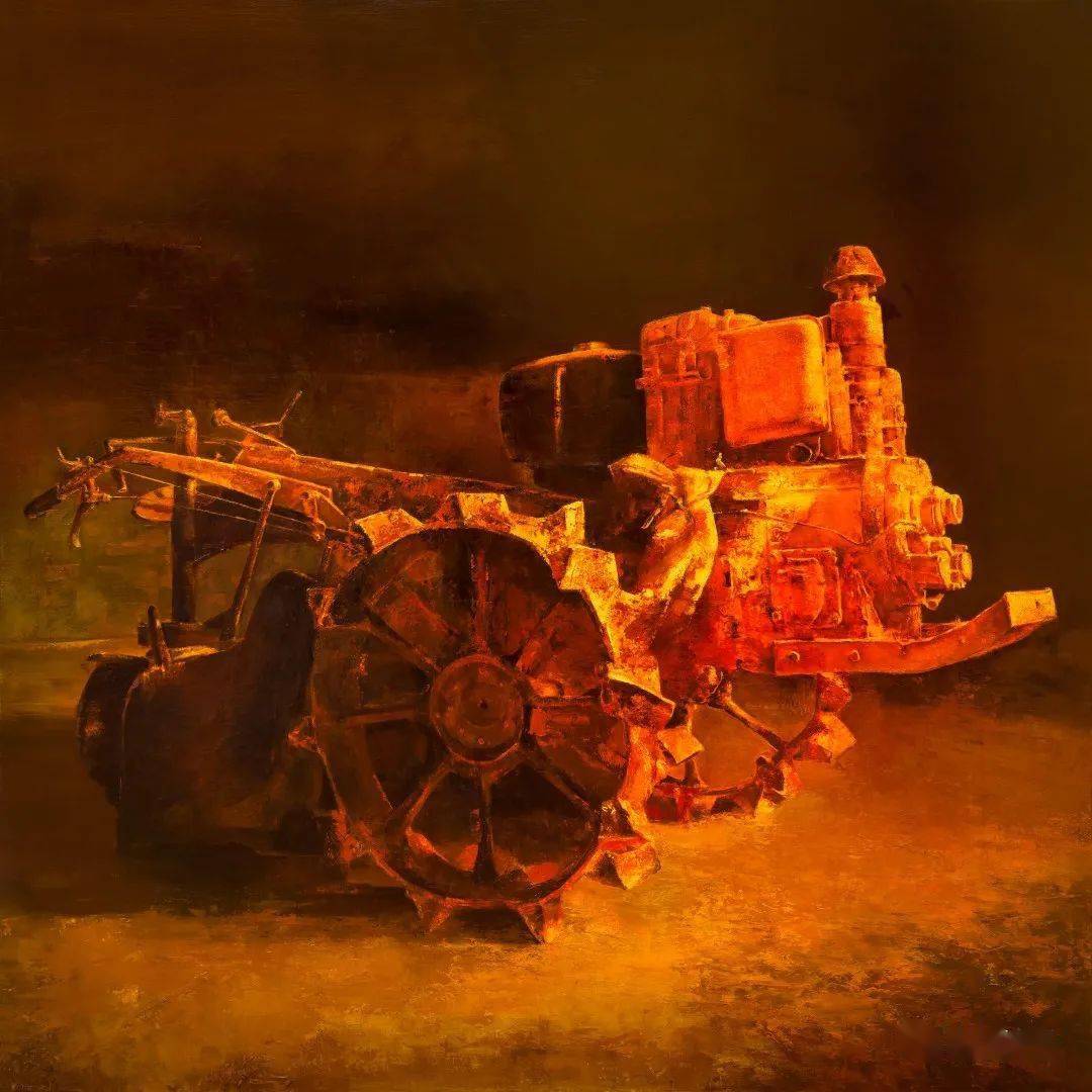 梁伟平 | 卢浮宫 "温度:当代艺术展"_系列_岁月_油画