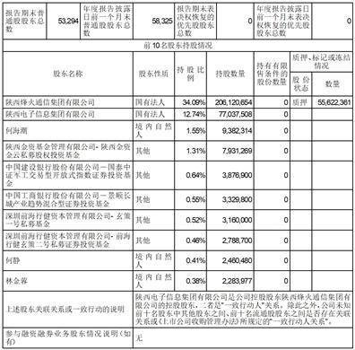 陕西烽火电子股份有限公司2022年度陈述摘要