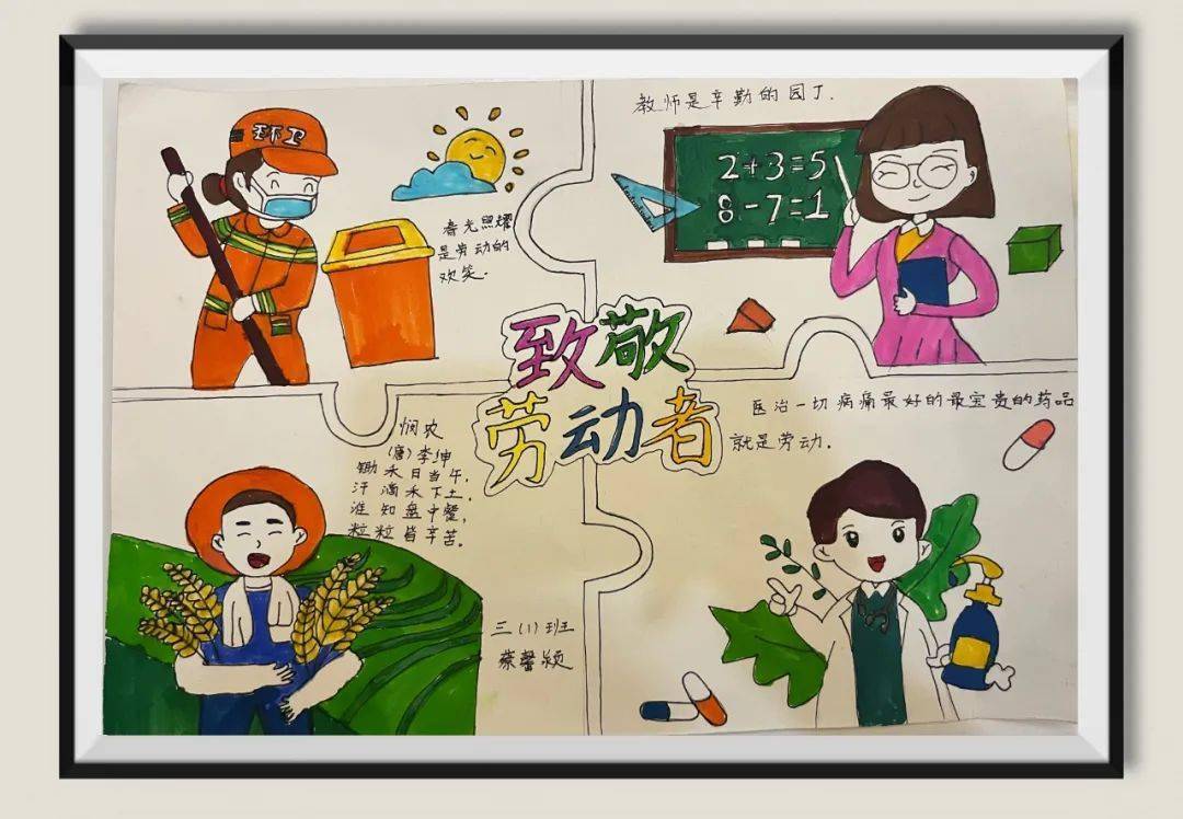 附属航天龙城小学2023年春劳动周系列活动之绘画比赛作品展示