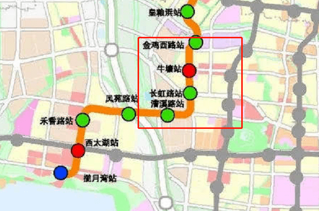 同时,规划中的地铁5号线在牛塘板块设有4个站点.