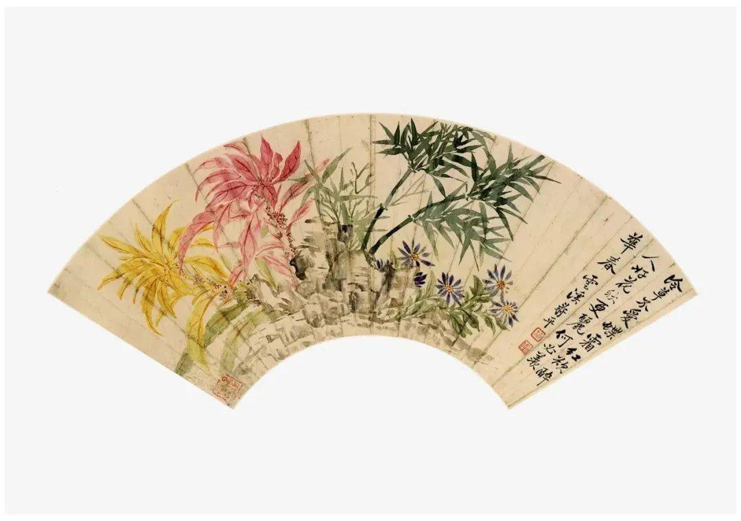 明★ 惲 寿平 花卉扇面 原寸★ 故宮博物院 二玄社 中国 扇面画 古玩 明☆ 惲 寿平 花卉扇面 原寸☆ 故宮博物院 二玄社 中国 扇面画 古玩