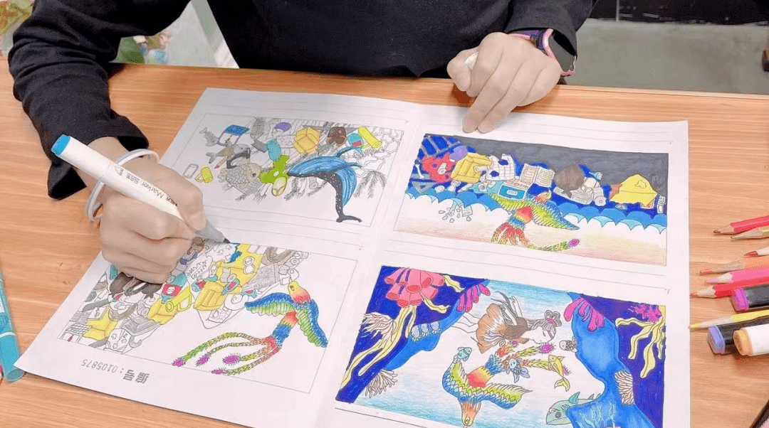 丨第九届环保四联漫画市级一等奖作品欣赏集锦(三)_创作_构思_动物