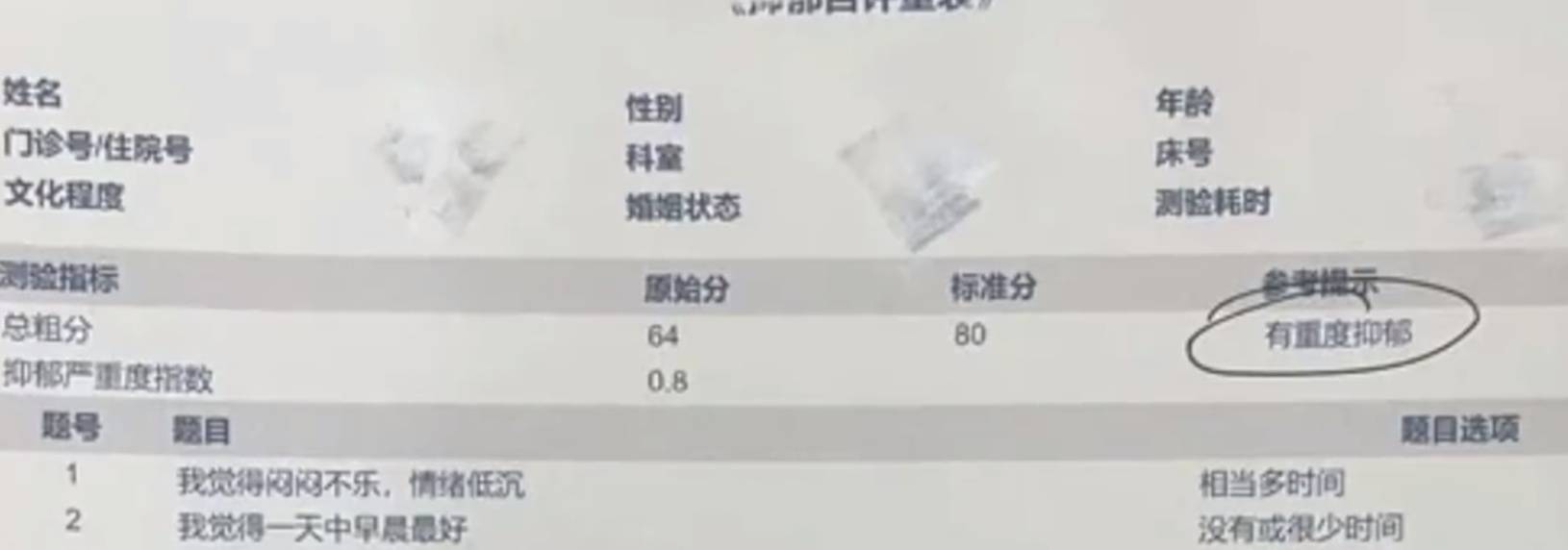 护士精神病院工作7年患重度抑郁 抑郁了怎么才能走出来