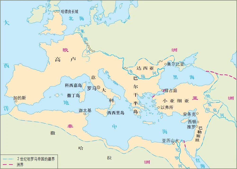 东西罗马地图图片