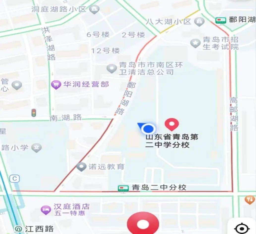 青岛二中位置图片