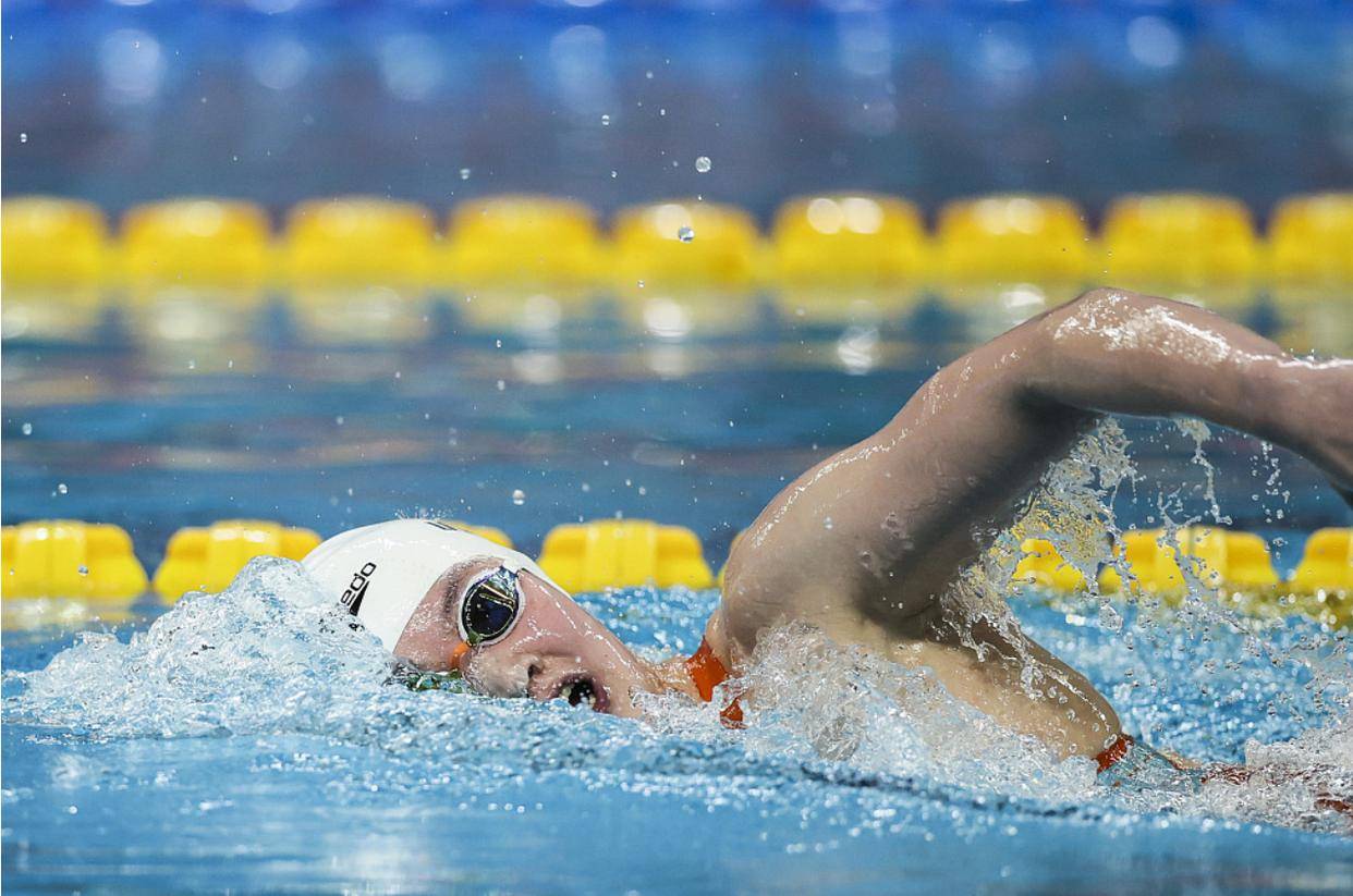 全国游泳冠军赛:潘展乐打破亚洲纪录夺男子100米自由泳冠军_决赛_成绩