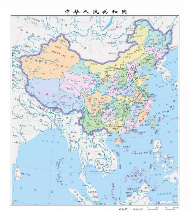 记忆:中国政区地图及地形图,经纬度