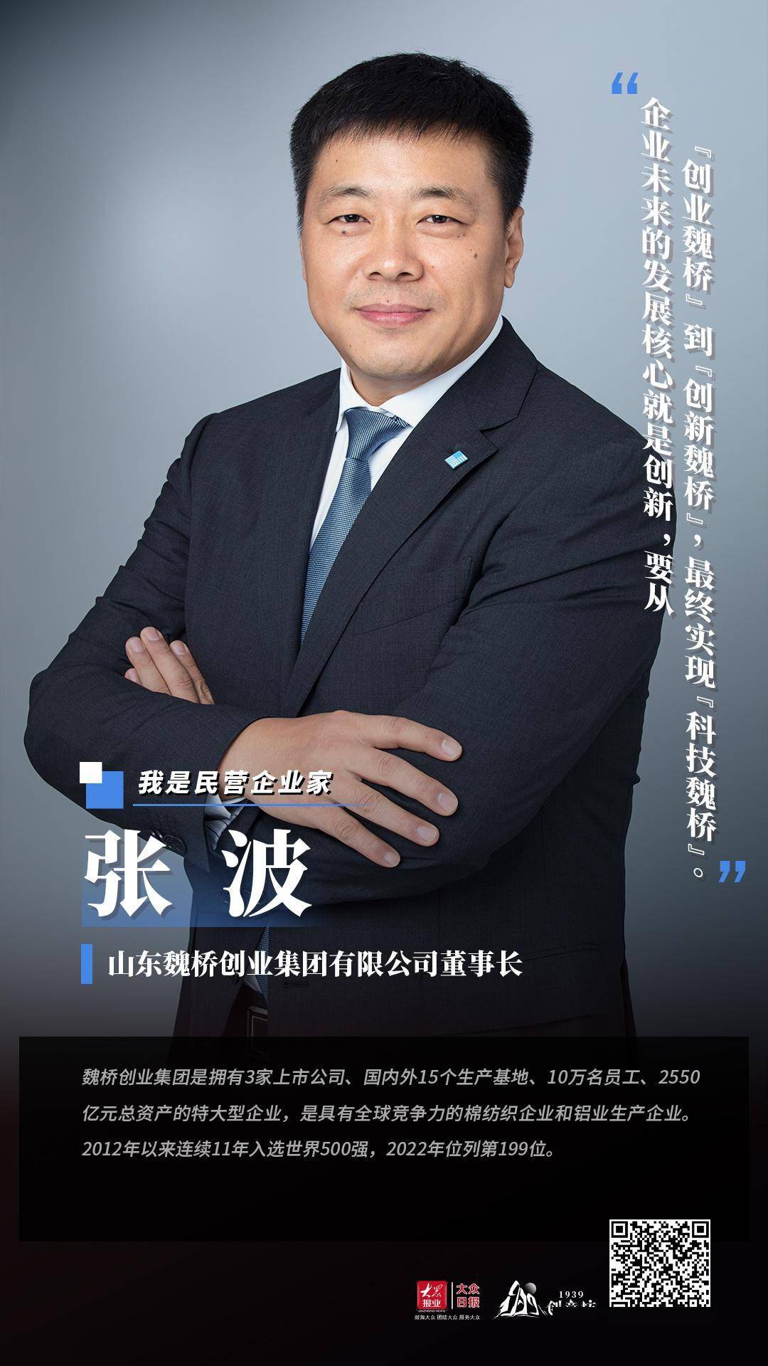 我是民营企业家|张波:以科技创新引领企业高质量发展_魏桥_创业_集团