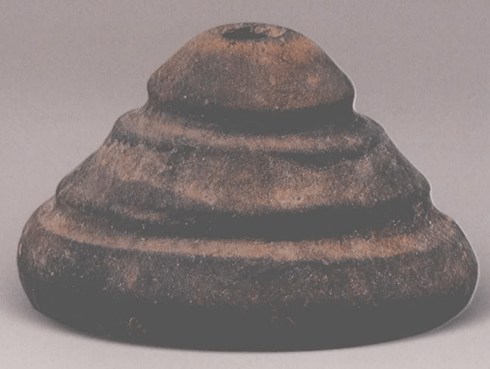 三星堆陶纺轮_直径_孔径_黑陶