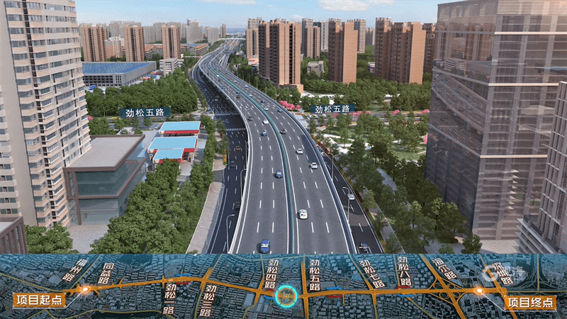 辽阳路快速路(福州路-海尔路段)4个匝道桥全部通车_劲松_青岛_地铁