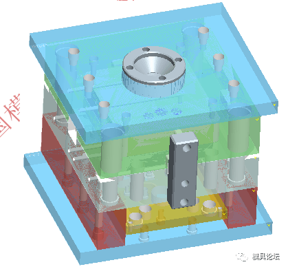 壁掛架端蓋注塑模設計要點 3d_模具_要求_mm