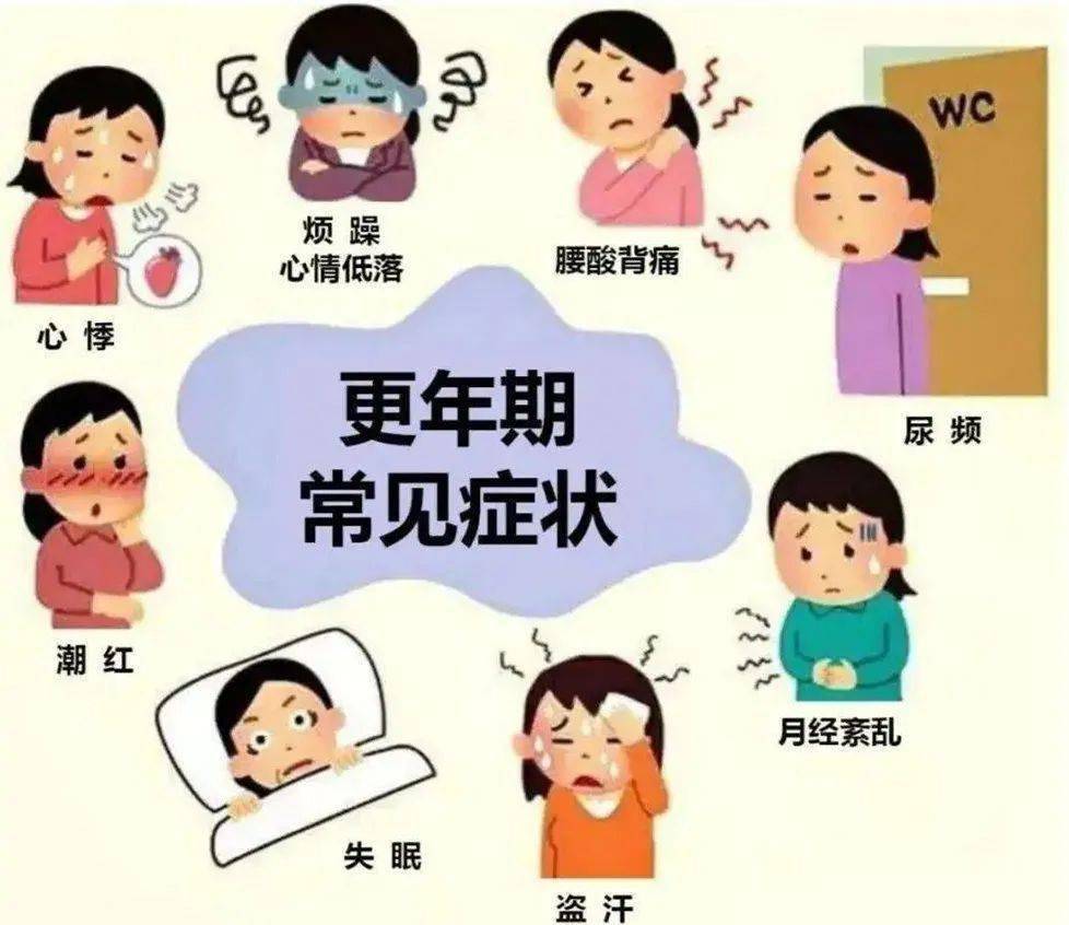 综合征指妇女在更年期出现的一系列躯体及精神心理症状,包括月经紊乱