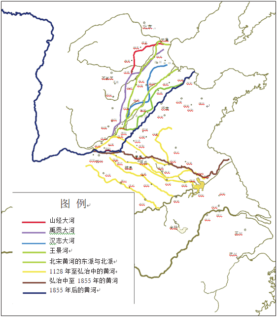 山东省黄河大堤路线图图片