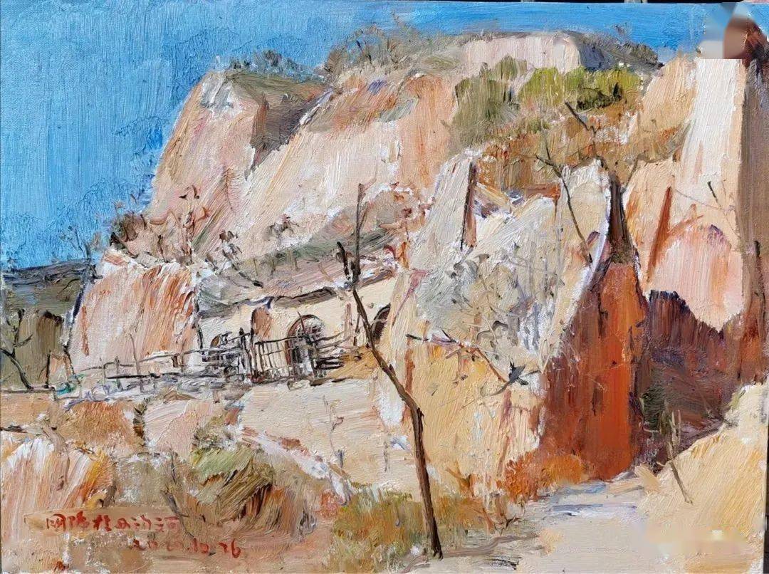 【写生啦】远方|当代画家油画风景作品_cmx_布面_丁一