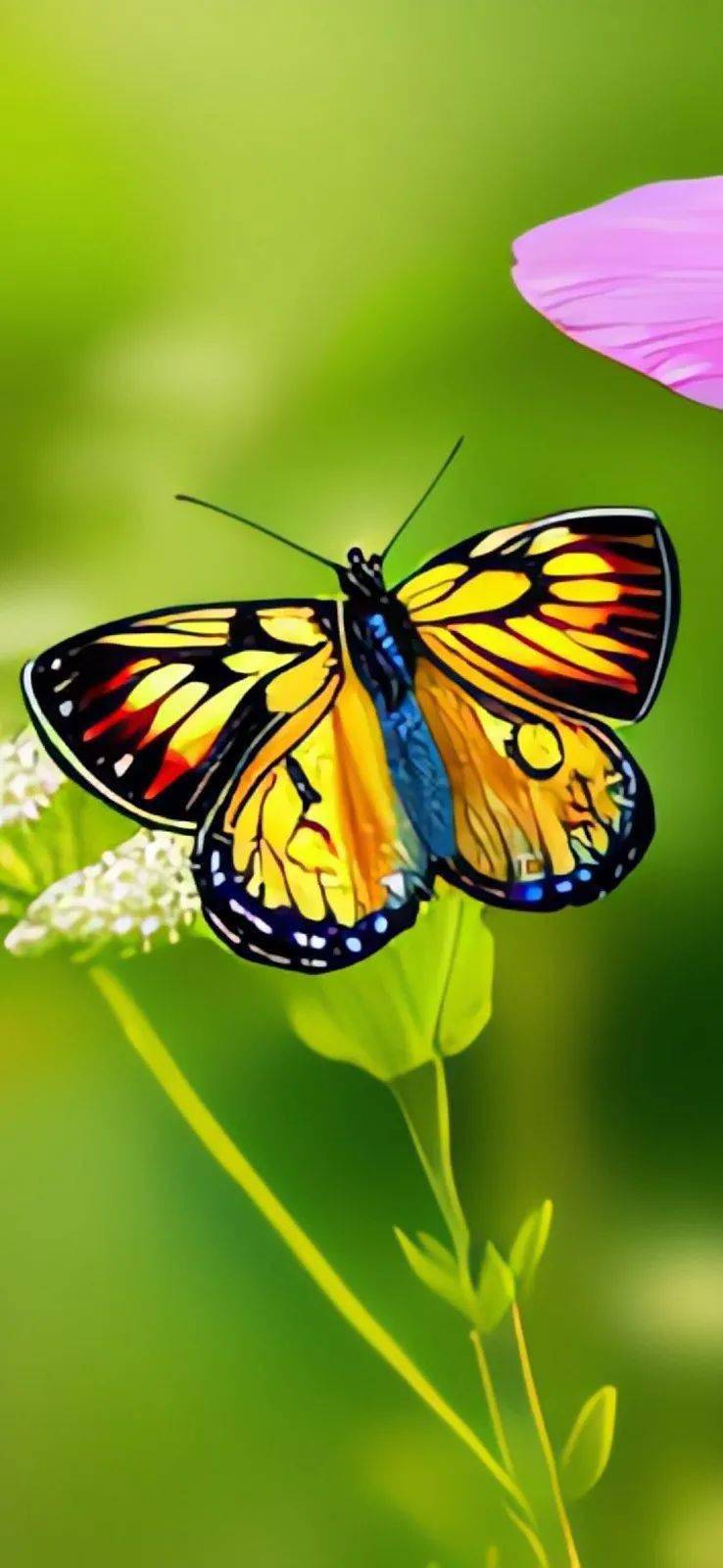 【蝴蝶壁纸】祝您重获新生,走出困境!_成蝶_咒语_师兄