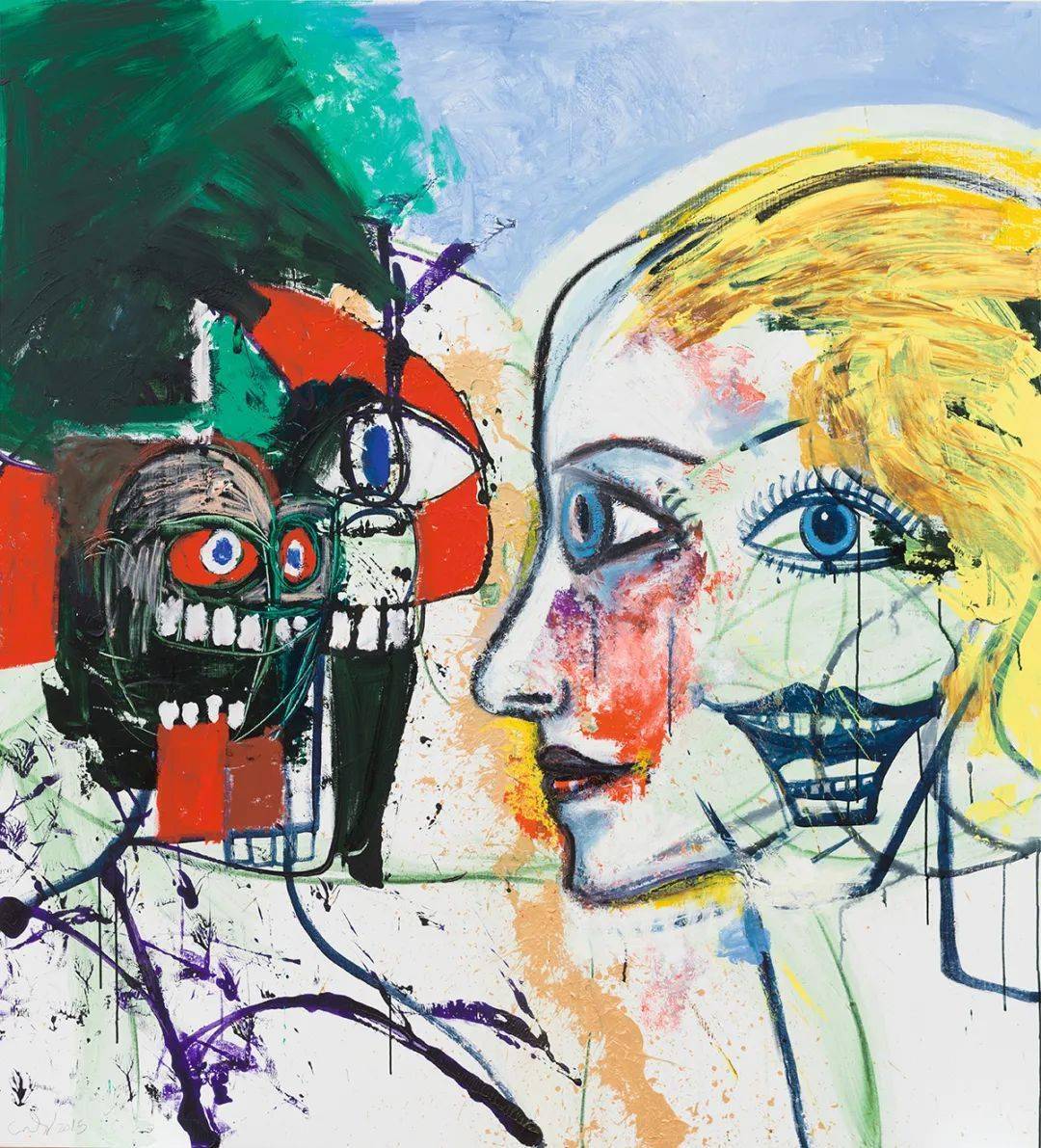 乔治·康多 《无题(艺术家与缪斯)》 165.1×147.