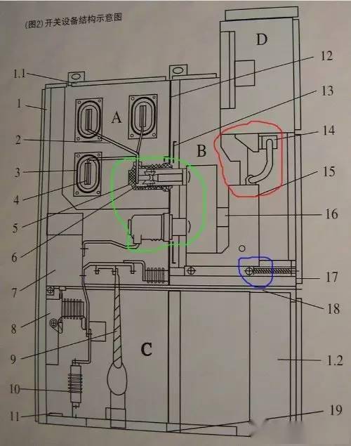 10kv開關櫃二次接線圖解_斷路器_位置_電流