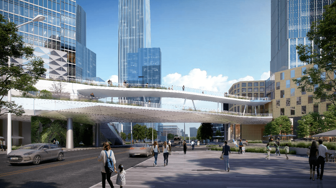 已于去年年底完成示范段一期工程(北外滩89街坊至92街坊),目前,示范段