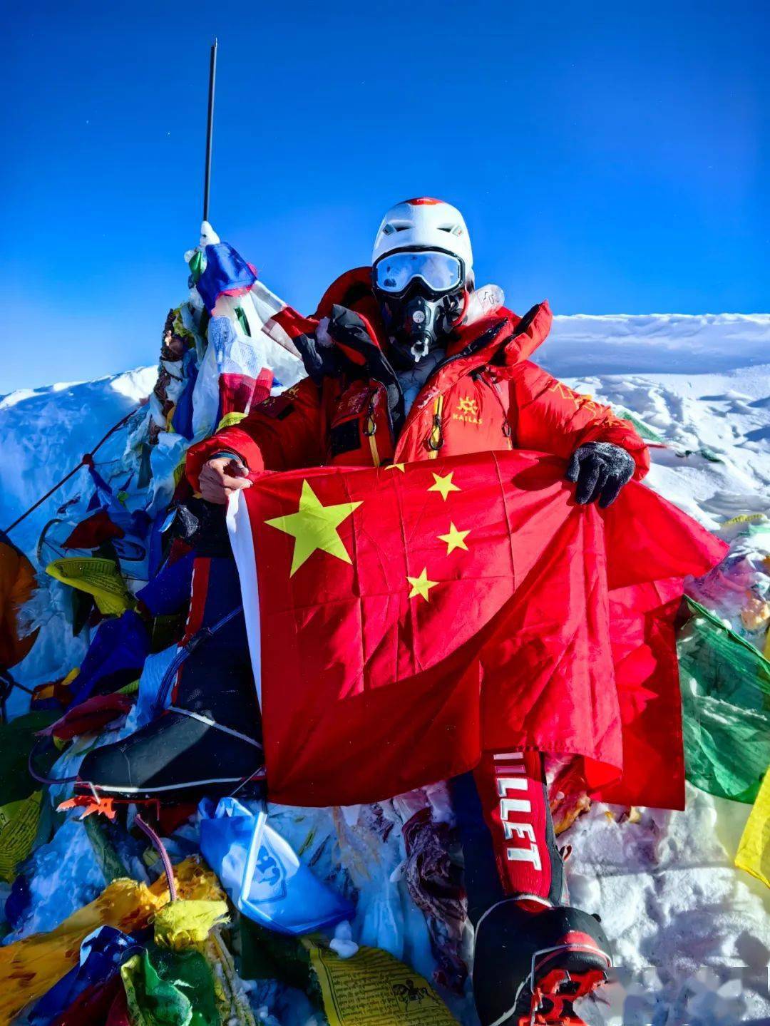 江西籍女子成功登頂珠穆朗瑪峰_登山_朱霞_報平安