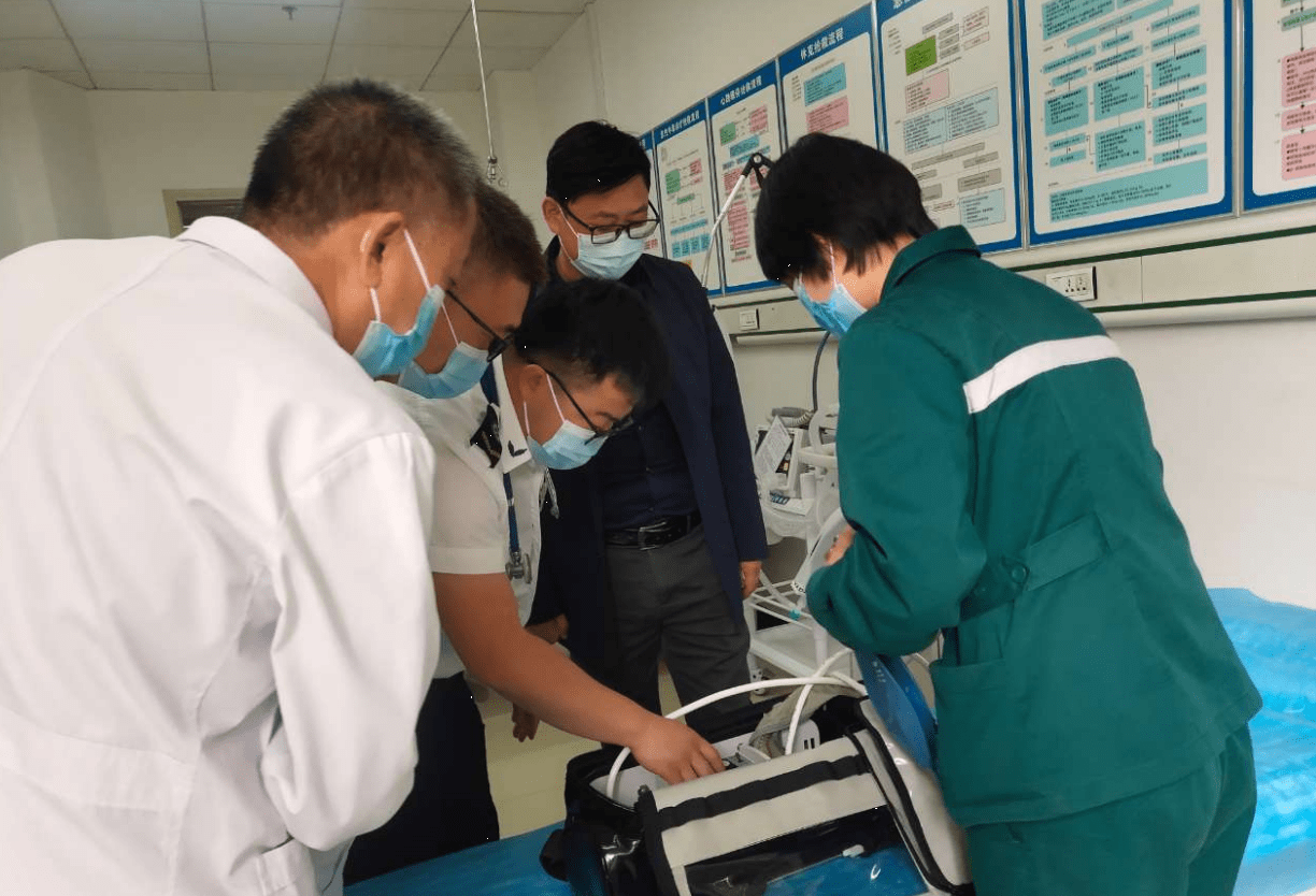 高台县接受市级院前急救工作质控督查_管理_医疗_设备