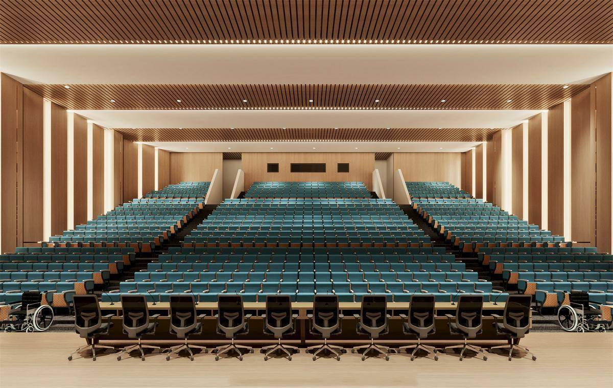 报告厅·汇报厅学术艺术厅效果图合集cad施工图纸