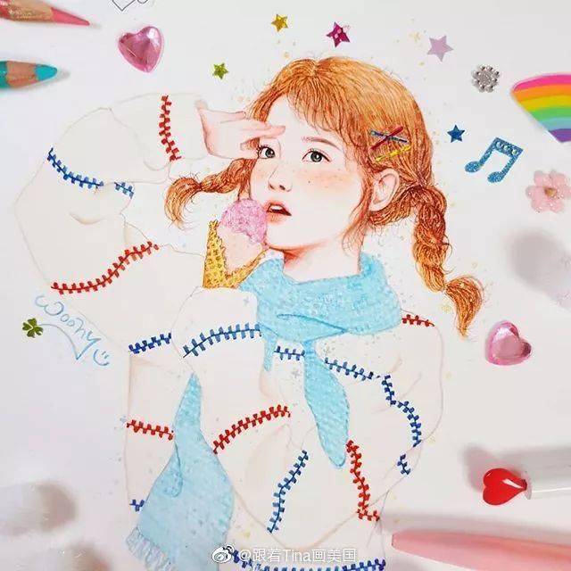 彩铅人物手绘插画,彩铅手绘简单唯美插画,彩铅手绘治愈系插画_视频