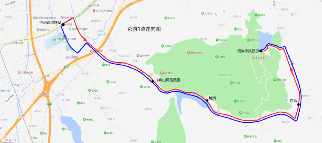 北侖新開一條公交旅遊線_線路_中河_泰山路