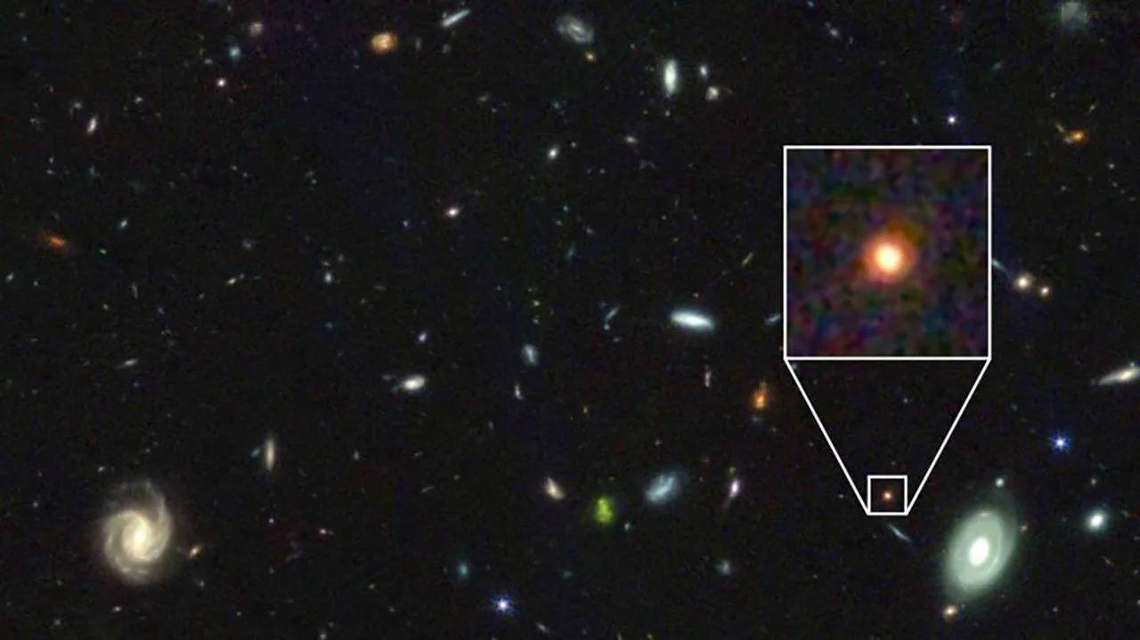 人类迄今为止发现的最古老星系 距离地球250多亿光年