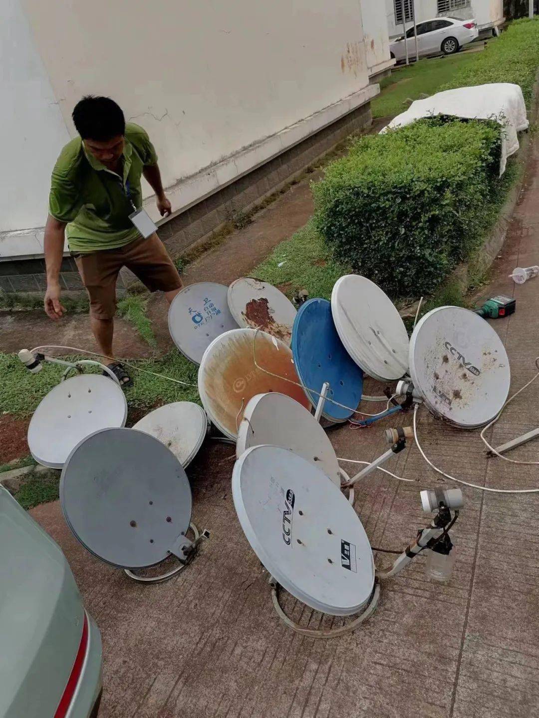 卫星电视传播秩序专项整治行动 依法移除收缴非法"小锅盖"14套_执法