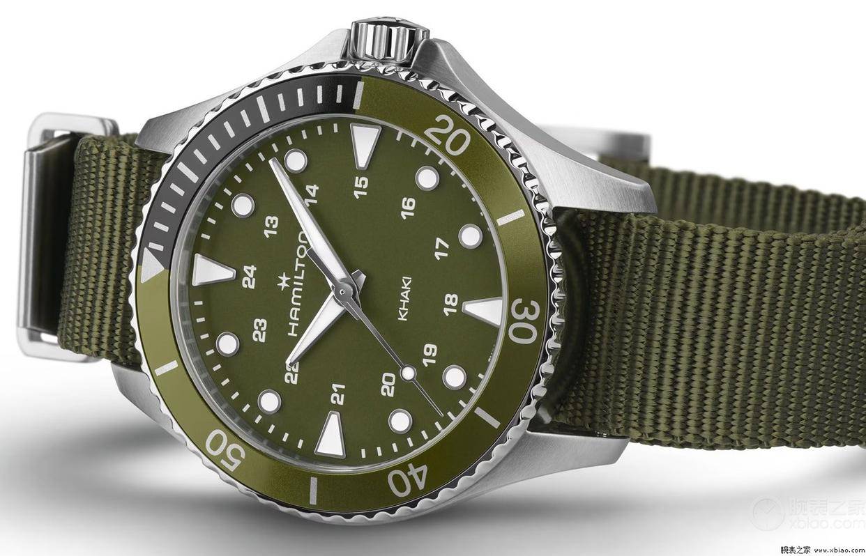 汉米尔顿hamilton推出全新绿色卡其海军系列水肺37毫米石英腕表_机芯