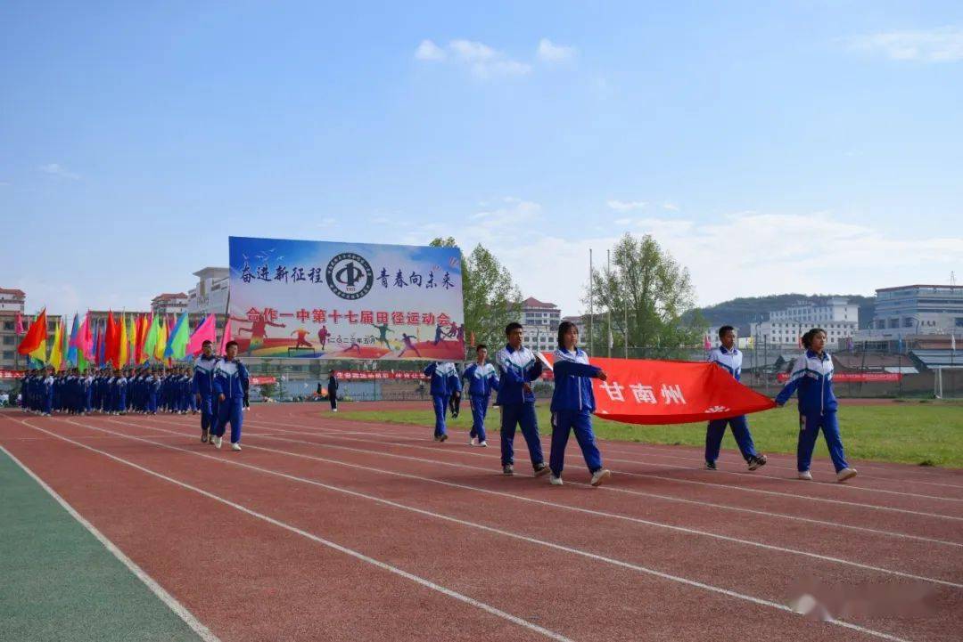 合作一中首届校园文化艺术节暨第十七届田径运动会昨日开幕_办学_发展
