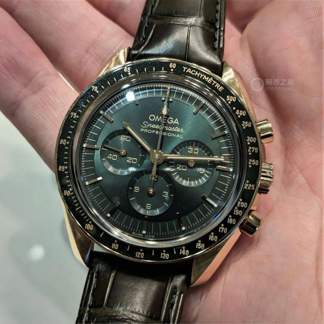 在一个充满意义的日子,终于买到垂涎已久的"绿金霸"_欧米茄_月球_绿盘