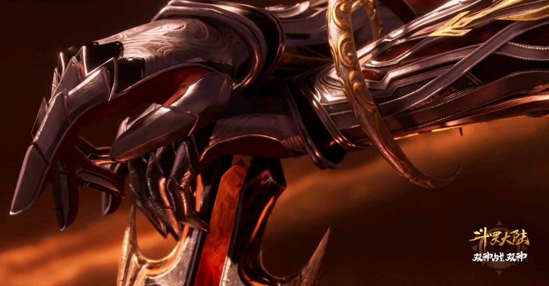唐三修罗神装pv公布,奢华红金战甲超性感,神环六臂全开特效炸燃_形象