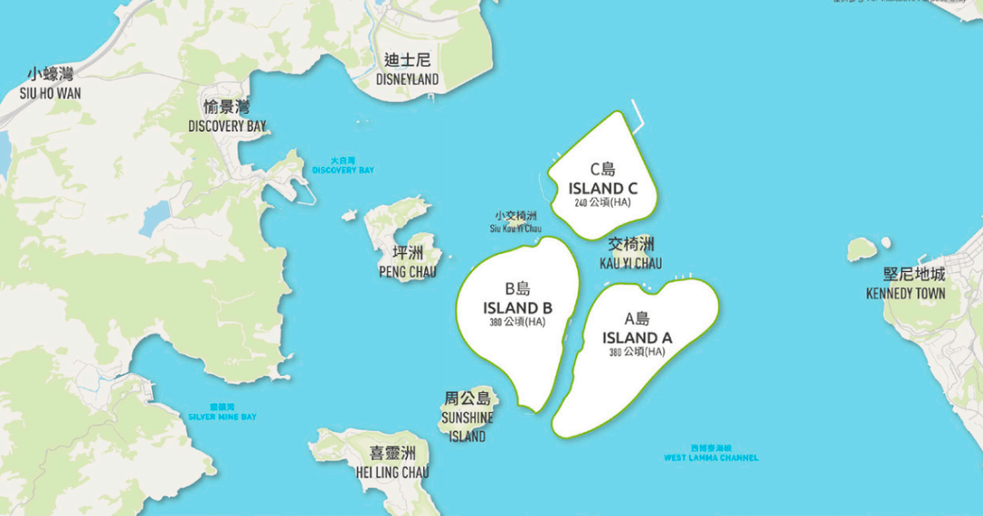 香港填海造陆地图图片