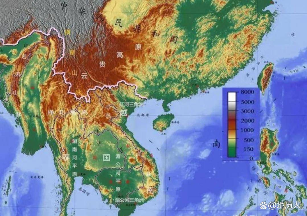 中南半岛越南越南地形图金兰湾位于越南中部.