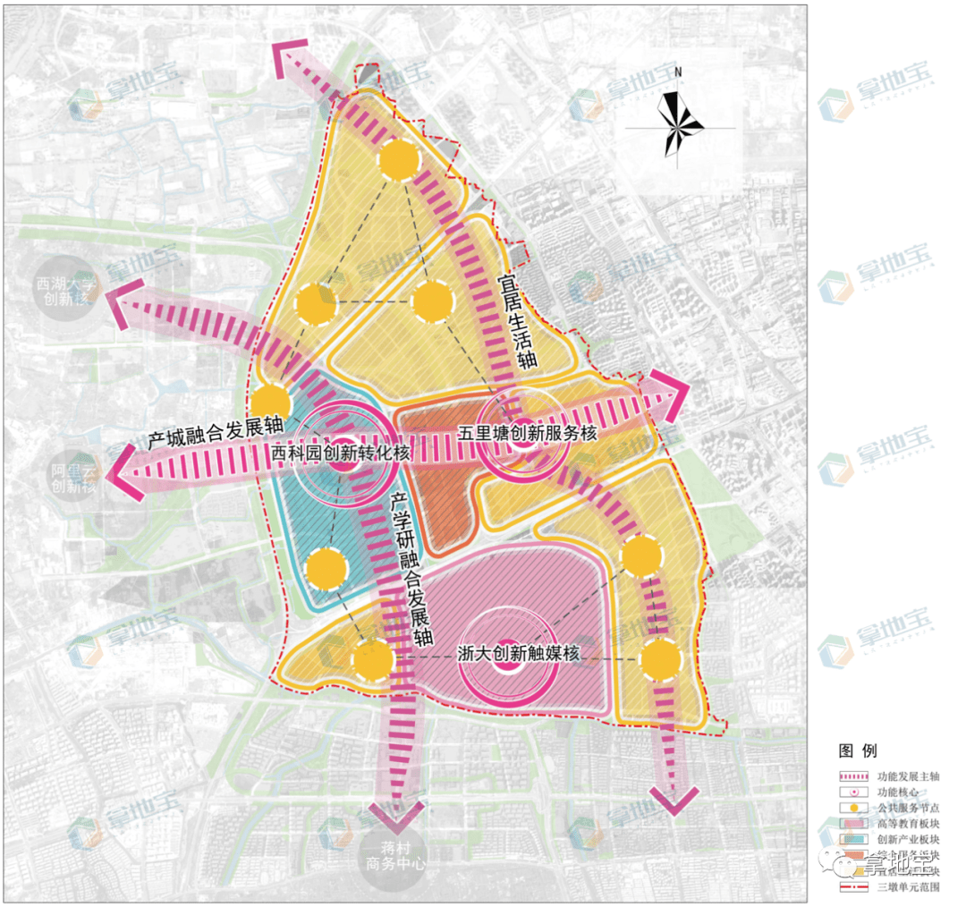 杭州三墩规划图高清图片
