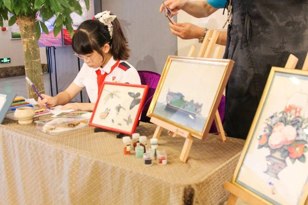 这群孩子的"通草画"作品,同样亮眼!_越秀区_项目_技艺