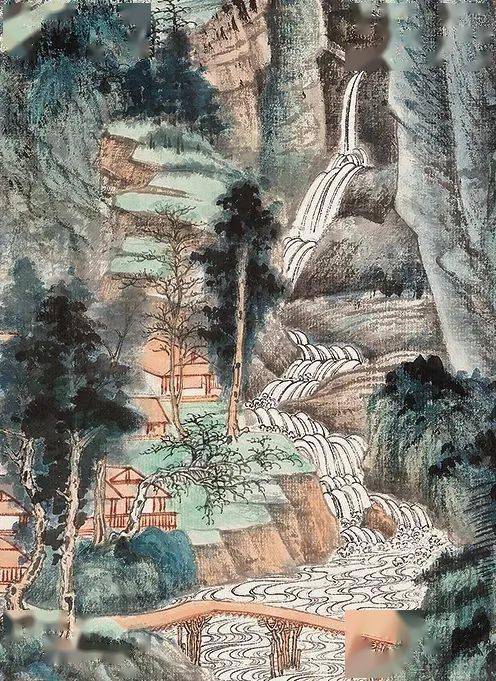 北京保利拍卖丨张大千"血战古人"巅峰巨制:《巨然晴峰图》_上海市_钟