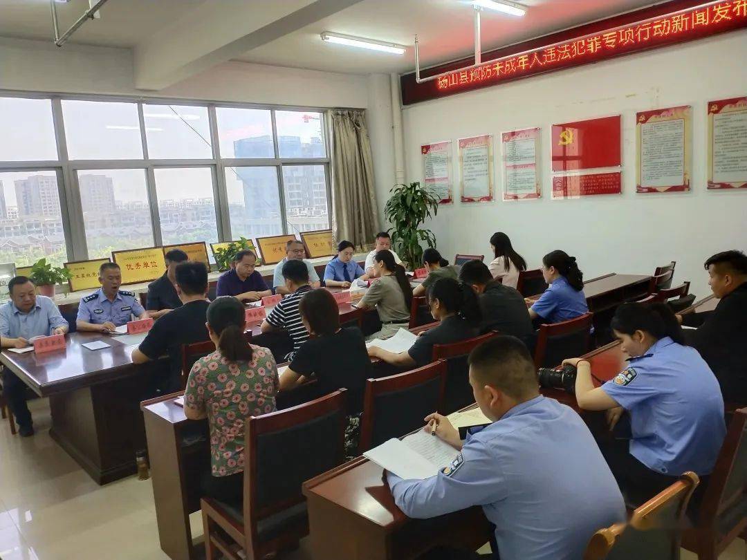 发布会上,县法院,检察院,公安局,民政局,团县委分别发布了预防未成年