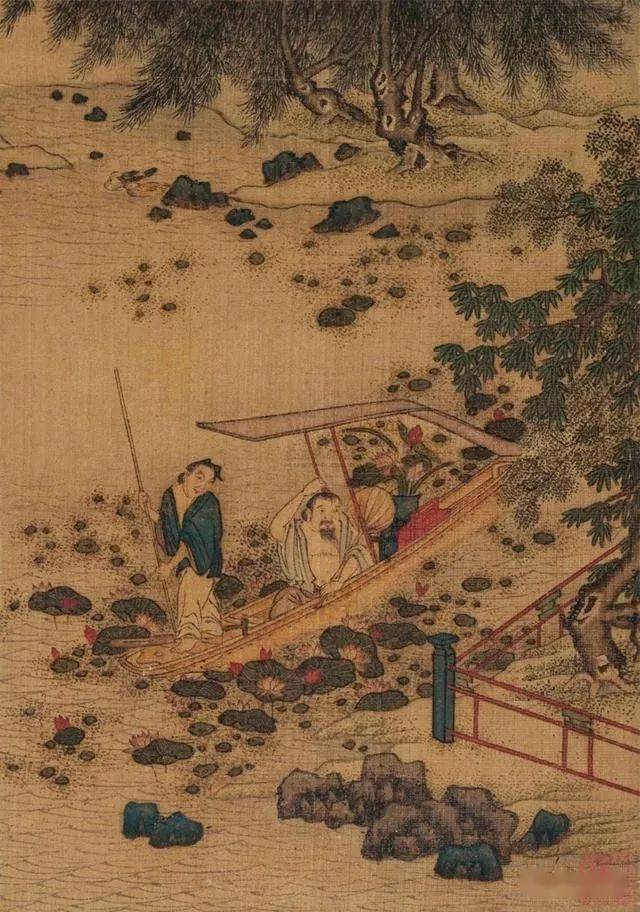 古代画家笔下的《消夏图》,告诉你古人的"避暑良方"_国画_屏风_高士